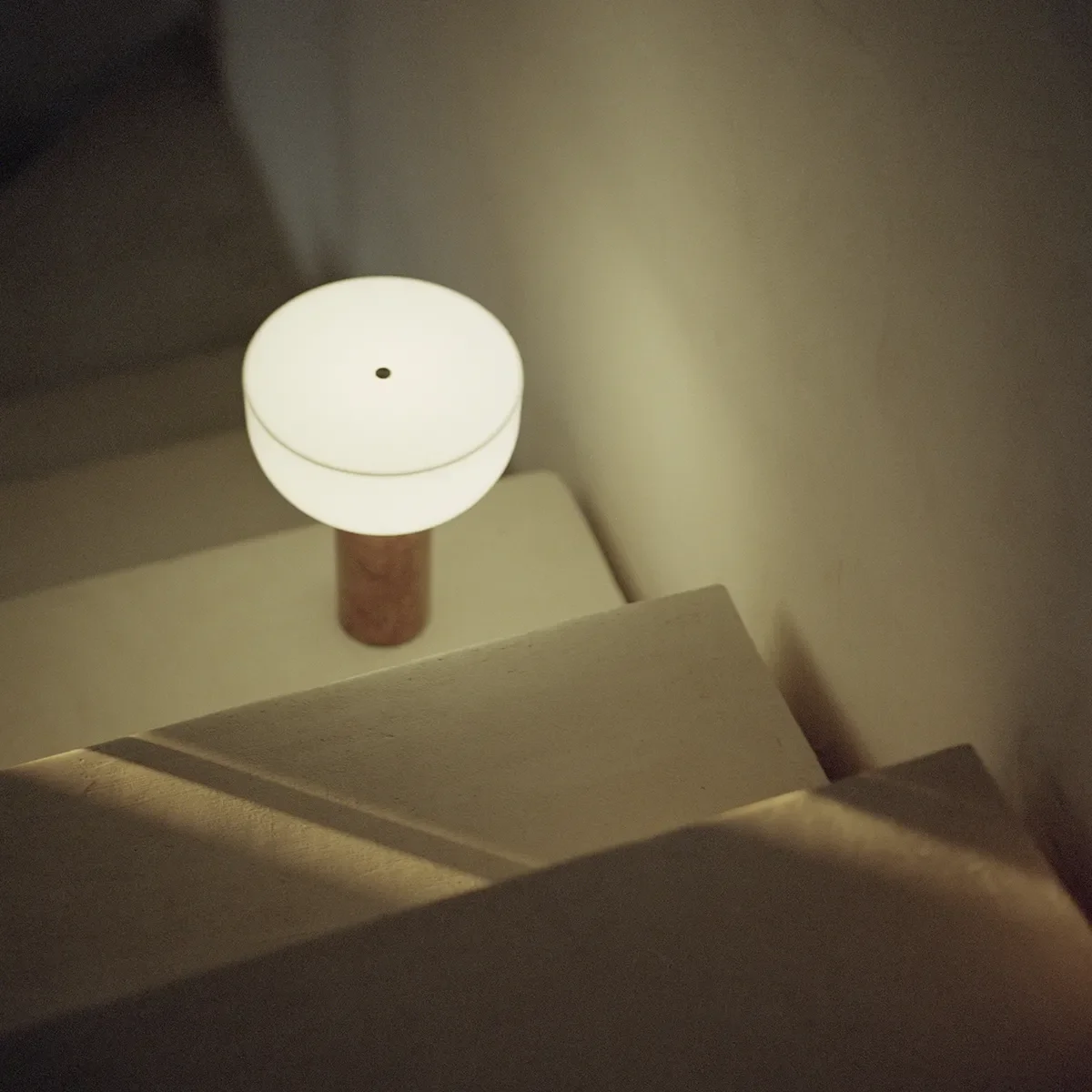 Kizu Portable Table Lamp Breccia Pernice