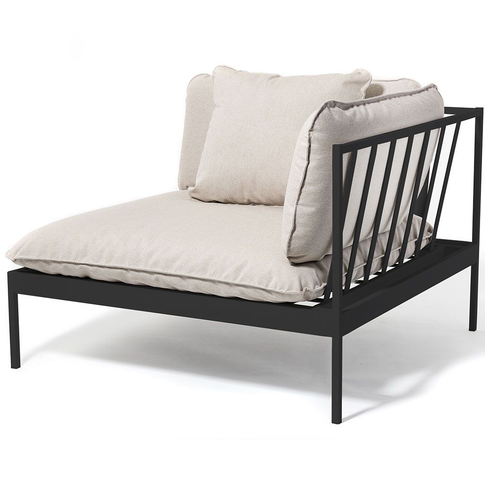 Bonan Corner piece / End Dark grey excl. cushions