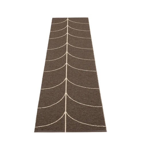 Woven Rug Leif Dark Brown 70x270 cm