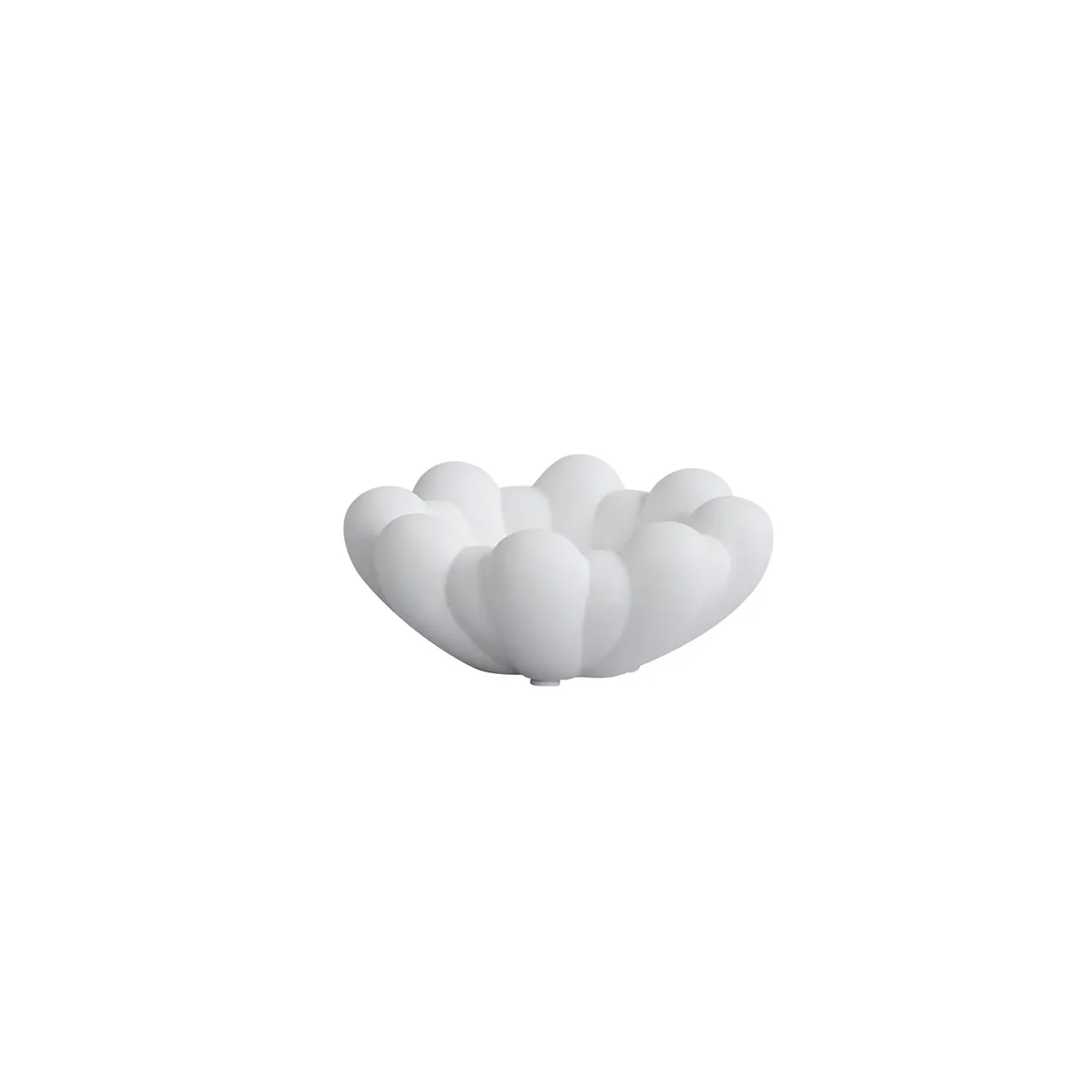 Handmade Decorative Bowl Bloom Bone White Ø 15,5 cm