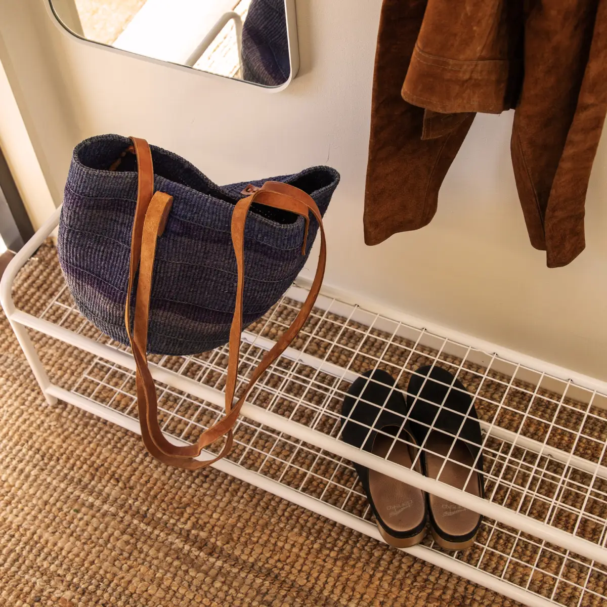 Emelie Shoe shelf 100 cm Black Black