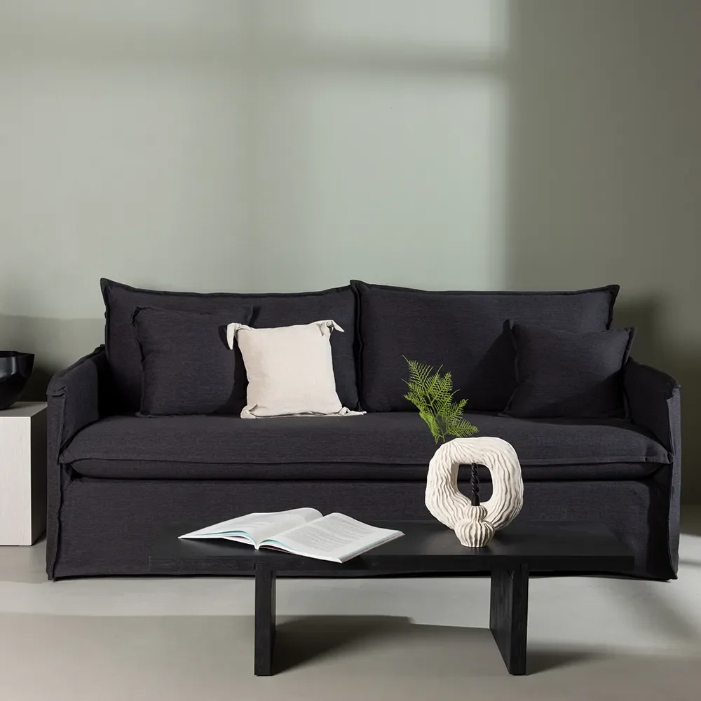 Nova 3-seater sofa Black