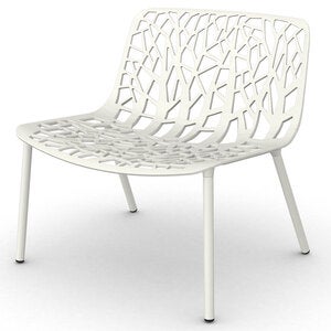Forest lounge armchair White