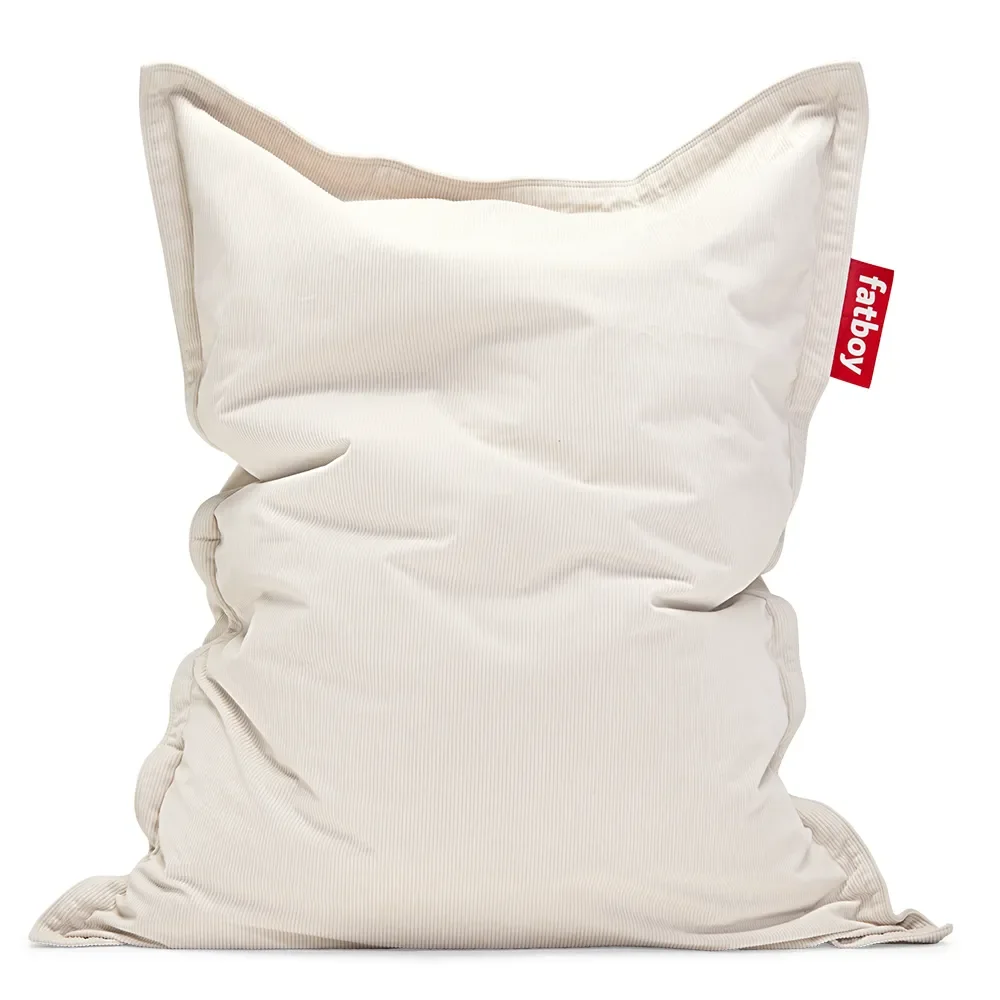 Recycled original slim cord Beanbag cream