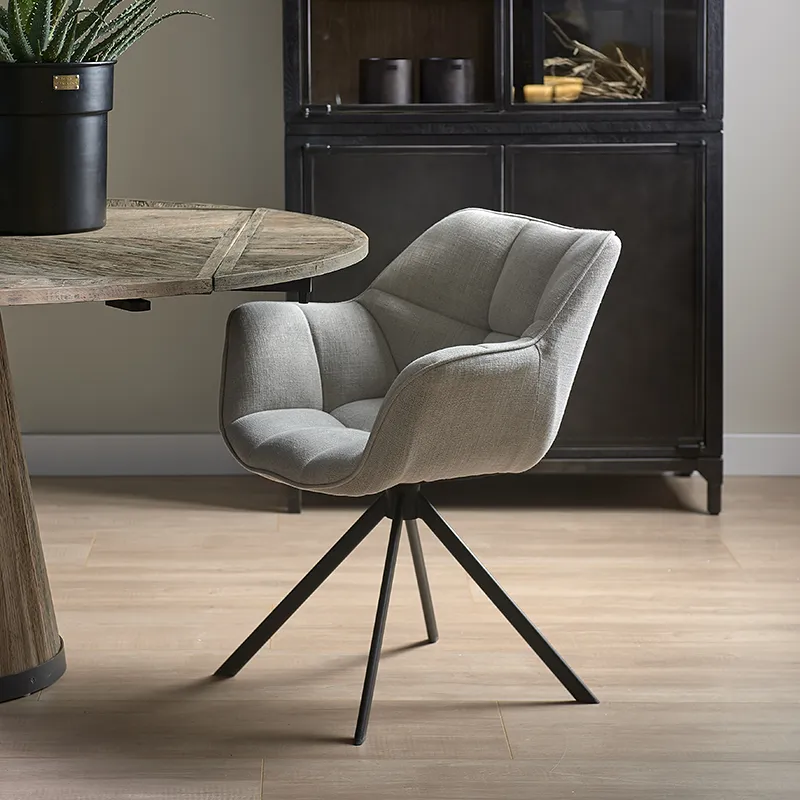 Carnaby armchair mouliné linen fabulous flax