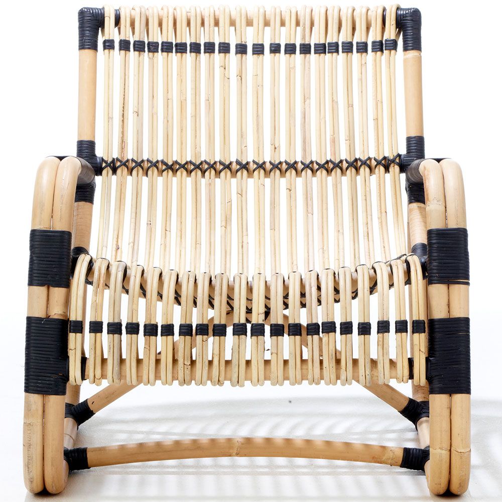 Curve lounge chair Black/Nature