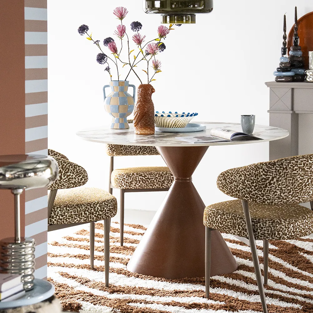 Dining Chair Miso Brown with armrest