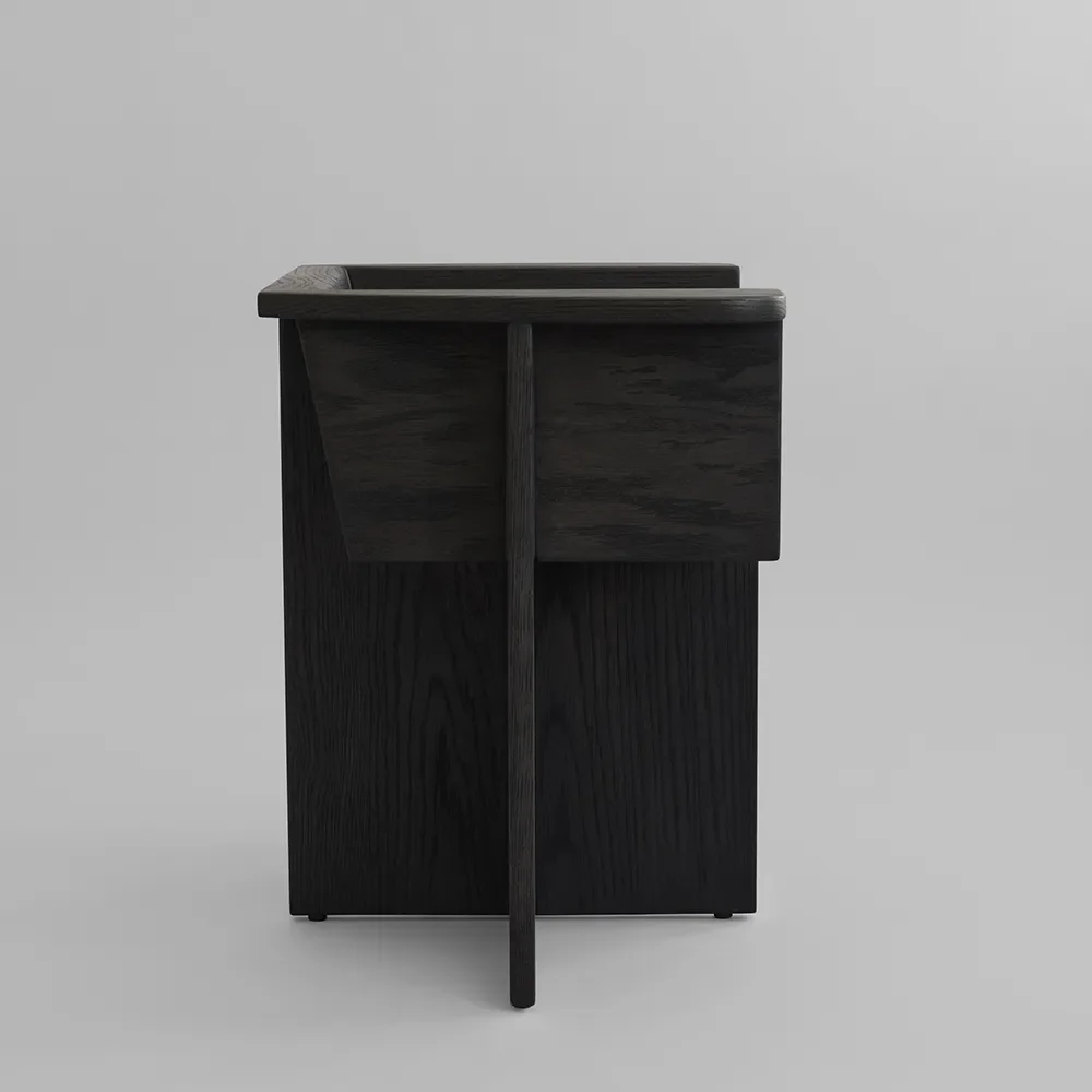 Brutus Dining Chair - Coffee Black Oak