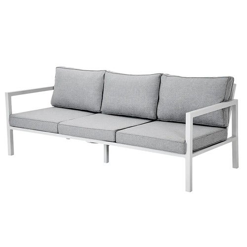 Belfort 3-seater sofa   including cushions white / Peral Grey