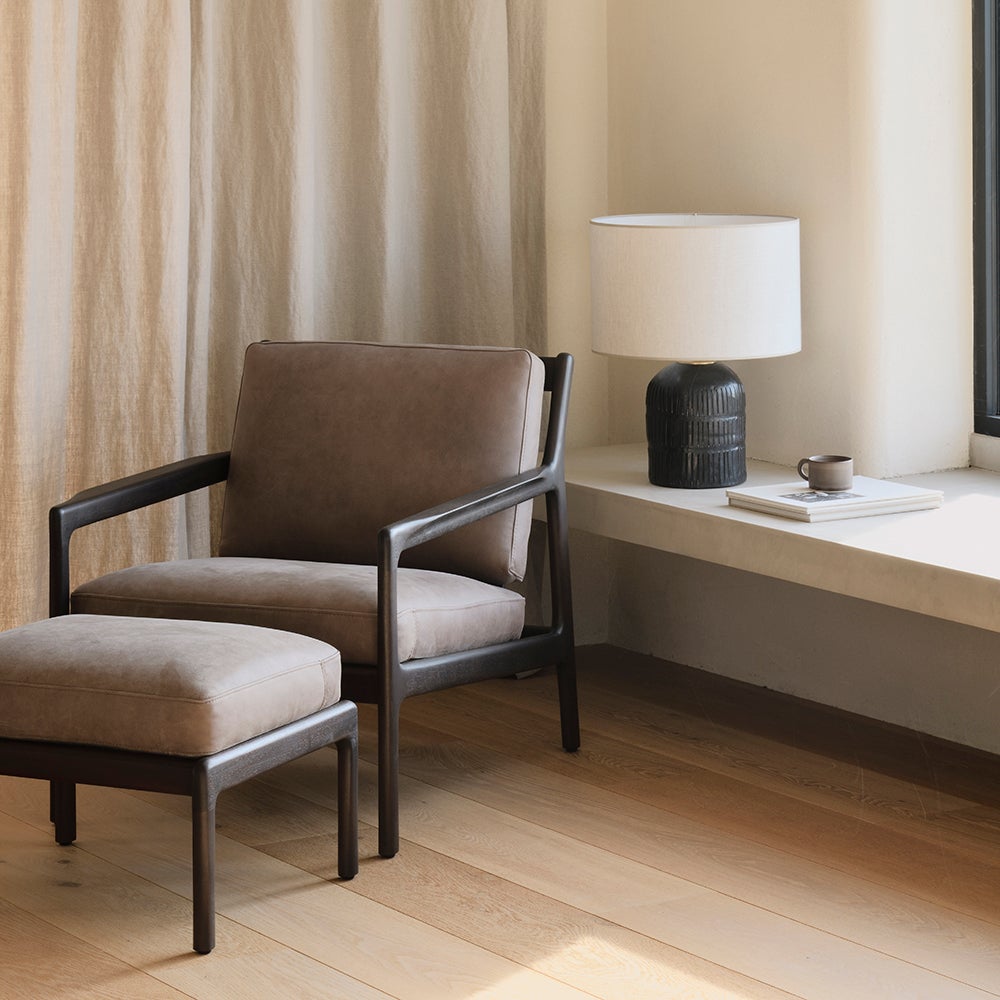 Jack Lounge chair Nubuck Leather 