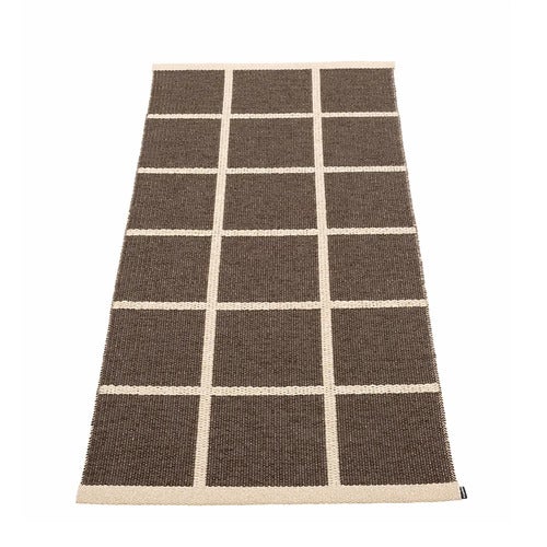 Woven Rug Criss Dark Brown 70x150 cm