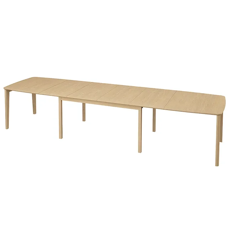 SM107 Dining table 101x160-316-368 cm lacquered oak