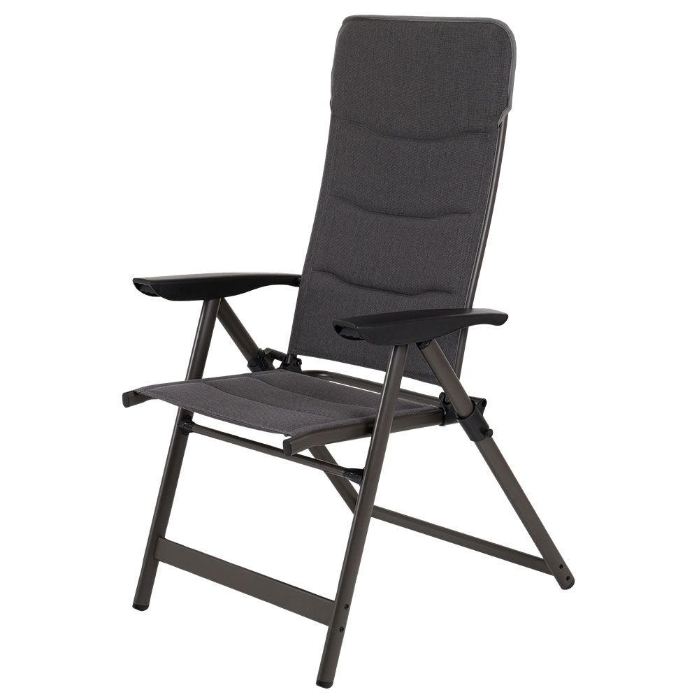 Croquet camping chair anthracite/grey