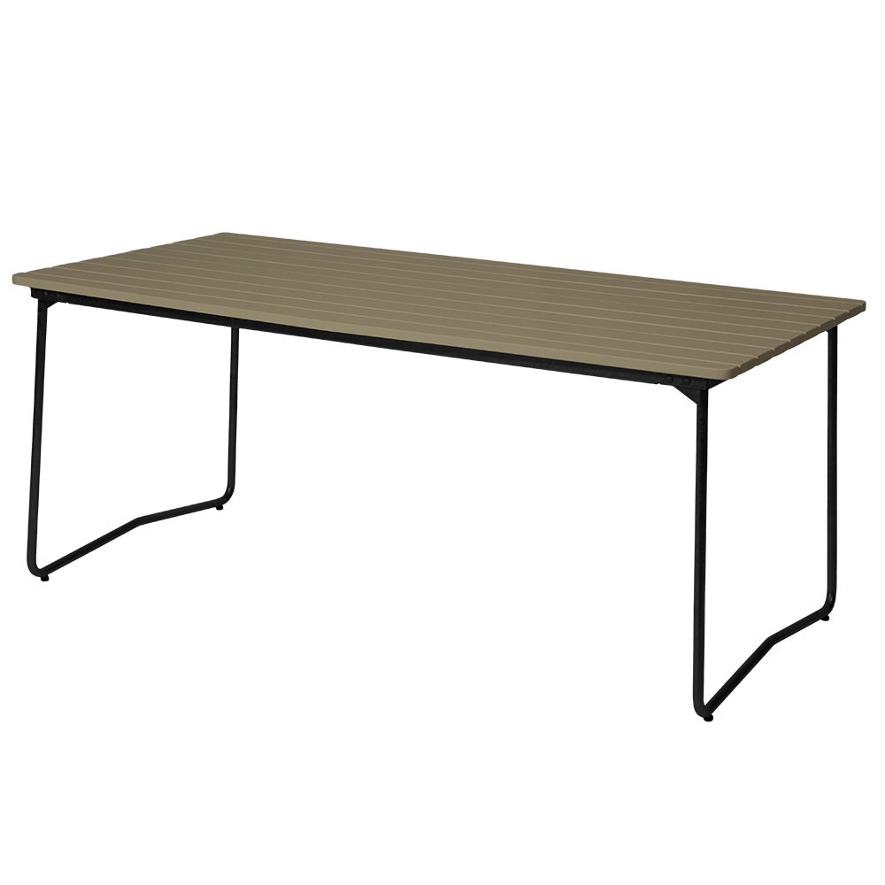 Table B31 170 Green lacquered oak / Black frame