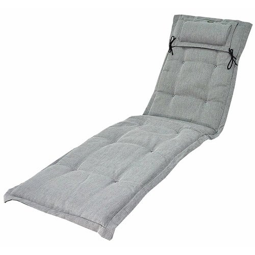 Canyon thin sun lounger cushion structured dralon Titanium Grey