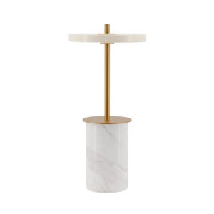 Asteria Move Mini Portable Lamp White Marble