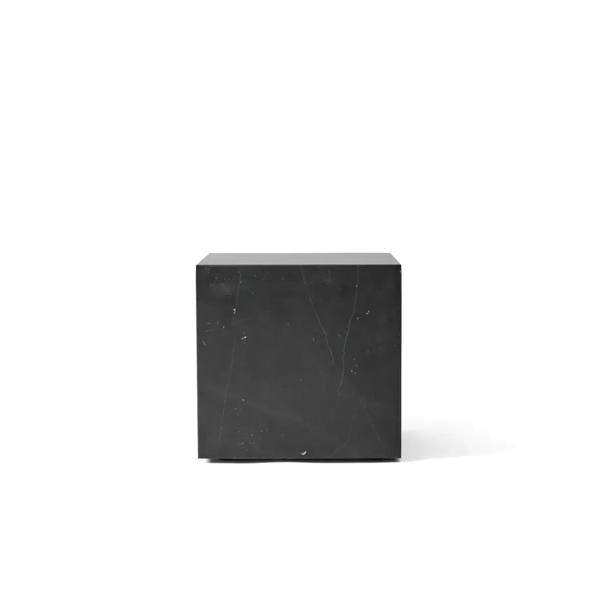 Plinth Table in Nero Marquina marble