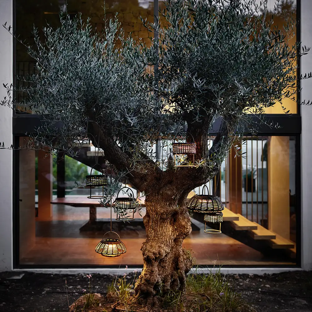 Illusion lamp t/suspension Graphite, Soft Rope