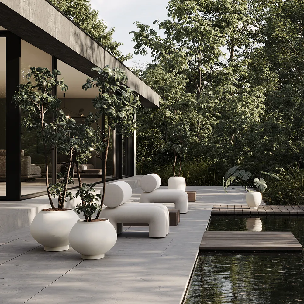 Sunao pot Fat Hexa - Birch