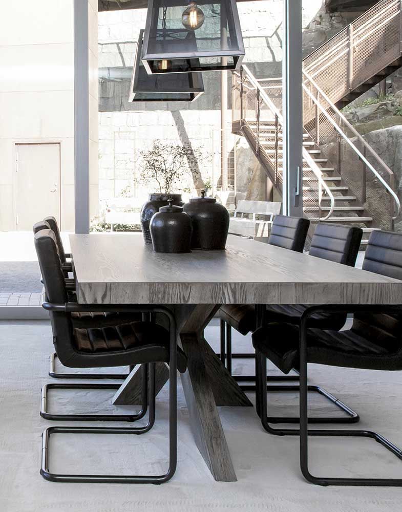 Hunter Dining Table 240X110 Cm Antique Grey