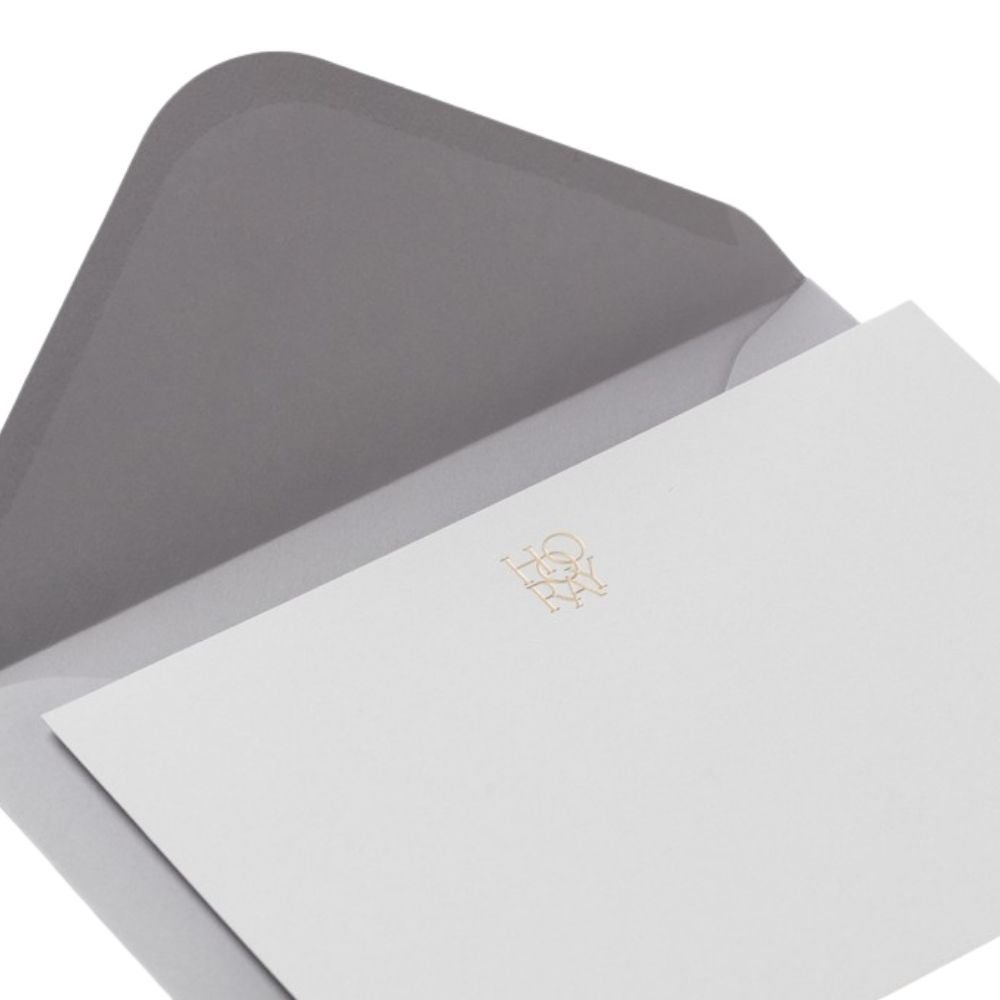 Card & Envelope Set - Hooray Grey
