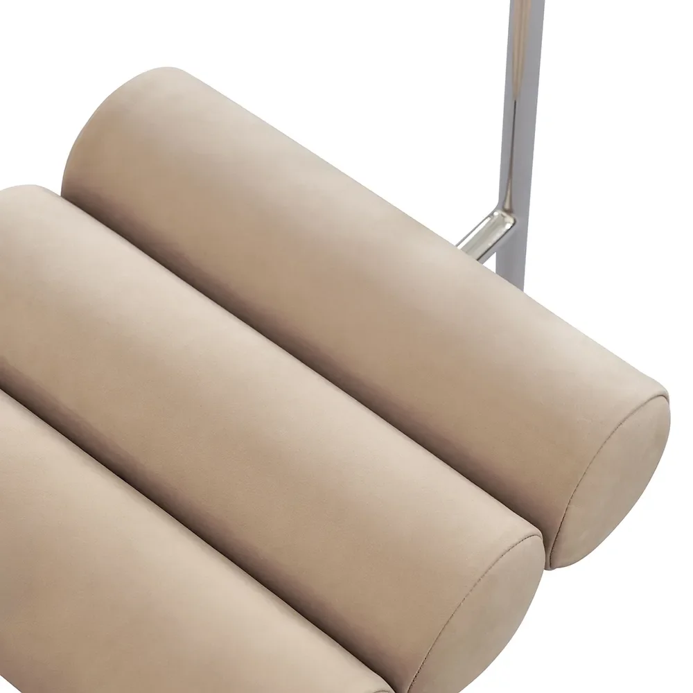 Hiro Dining Chair, Stainless Steel - Nubuck