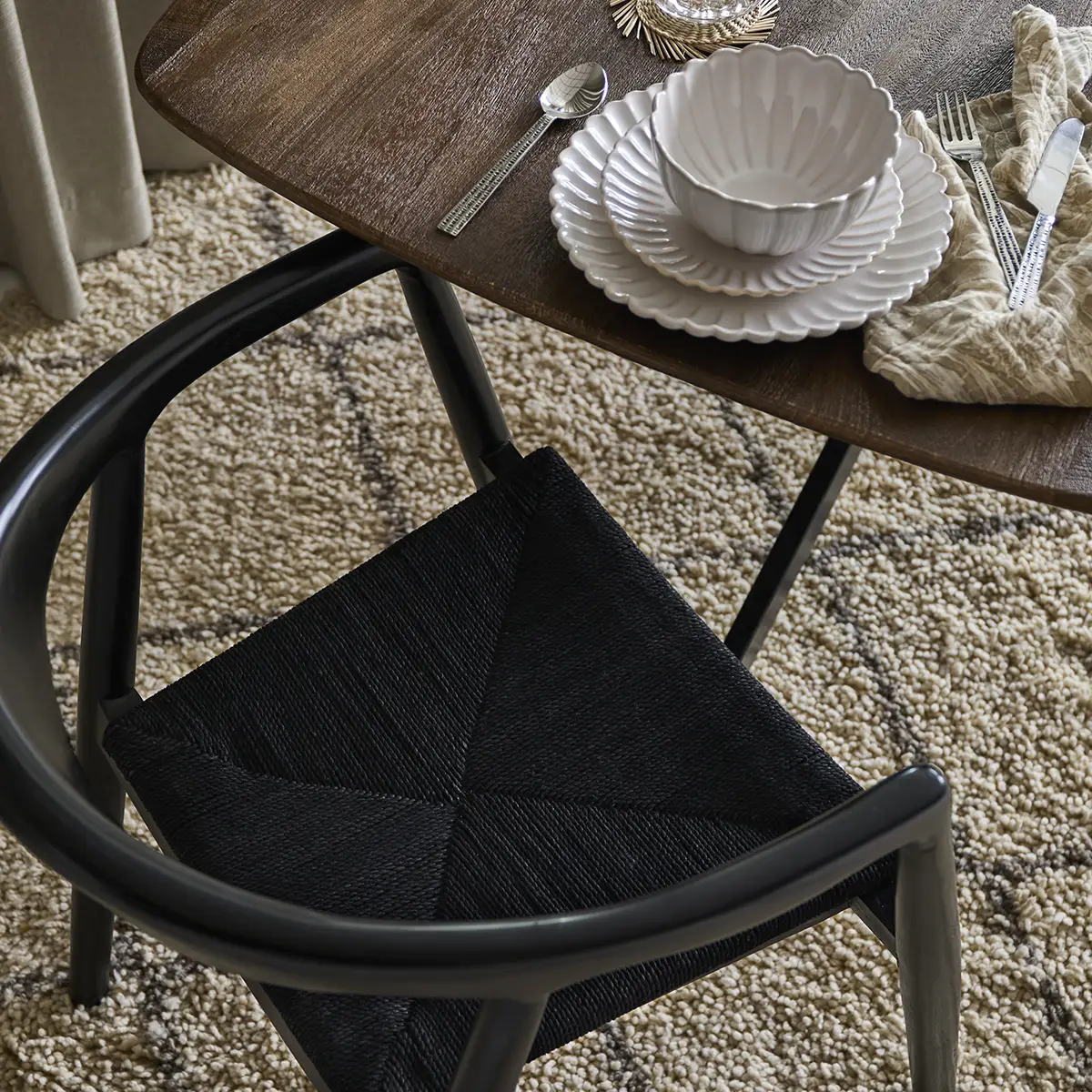 PORTLAND Armchair Black
