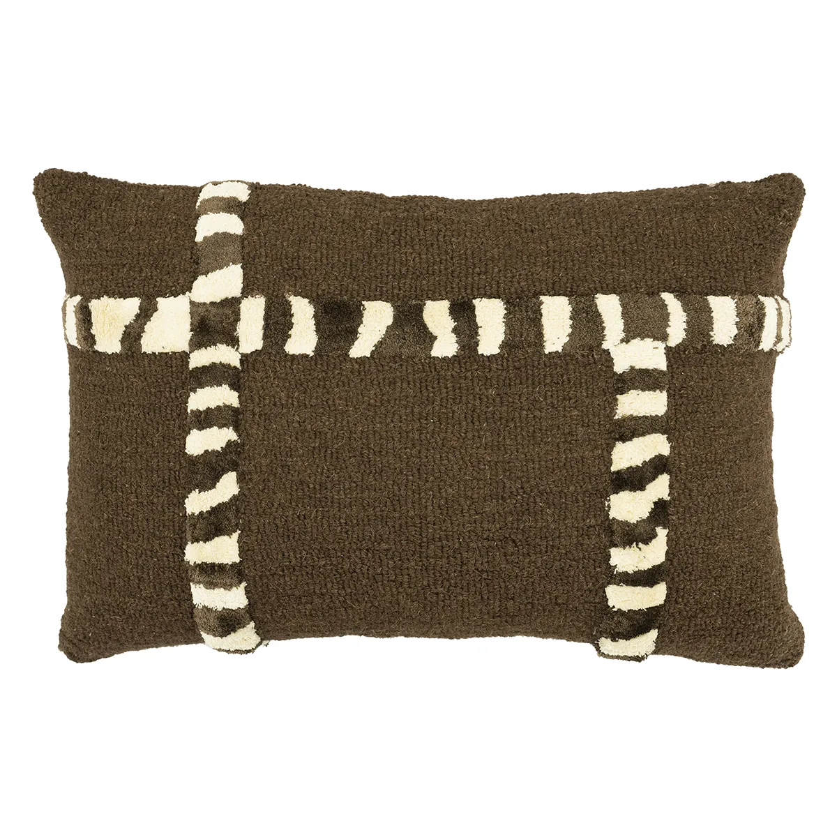 Decorative Cushion StripeScape 40x60 cm Brown