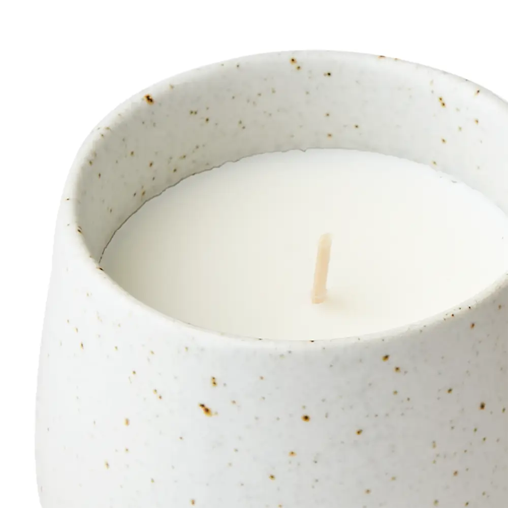 RO Scented candle Bamboo Grass White Ø9xH8 cm