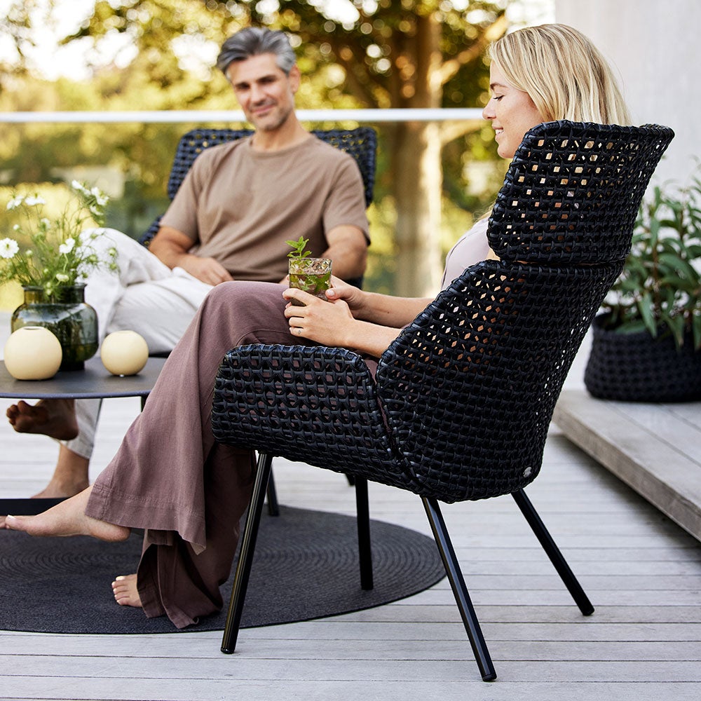 Vibe Armchair High Black