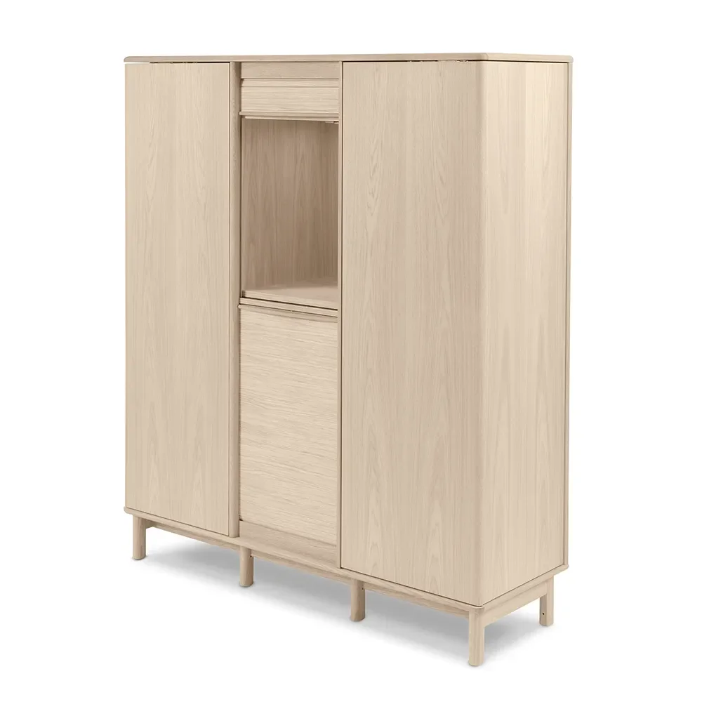 SM546 High sideboard, white oiled oak