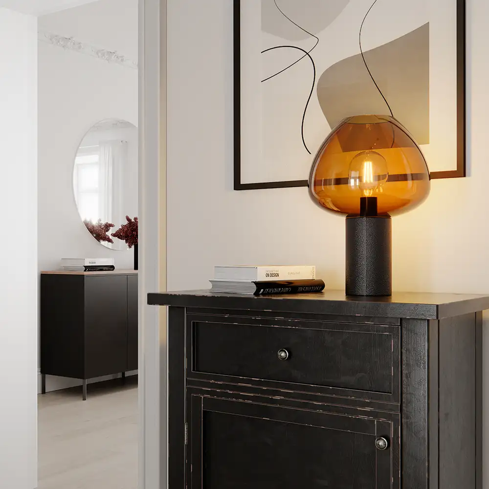 Cozy Table Lamp Black/konjac