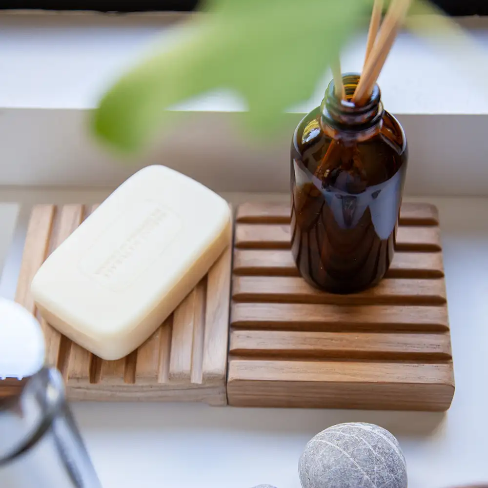 Bath Soap Tray Teak