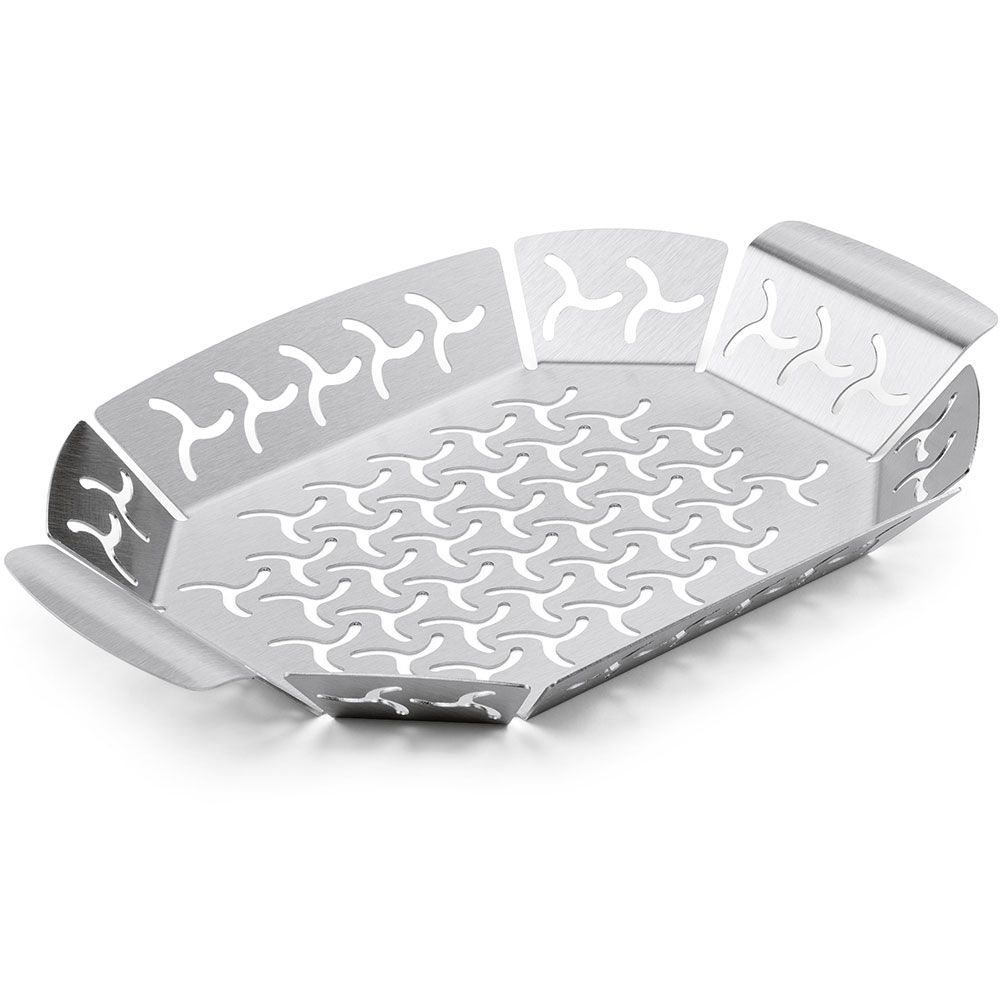 Original grill pan large in stainless steel