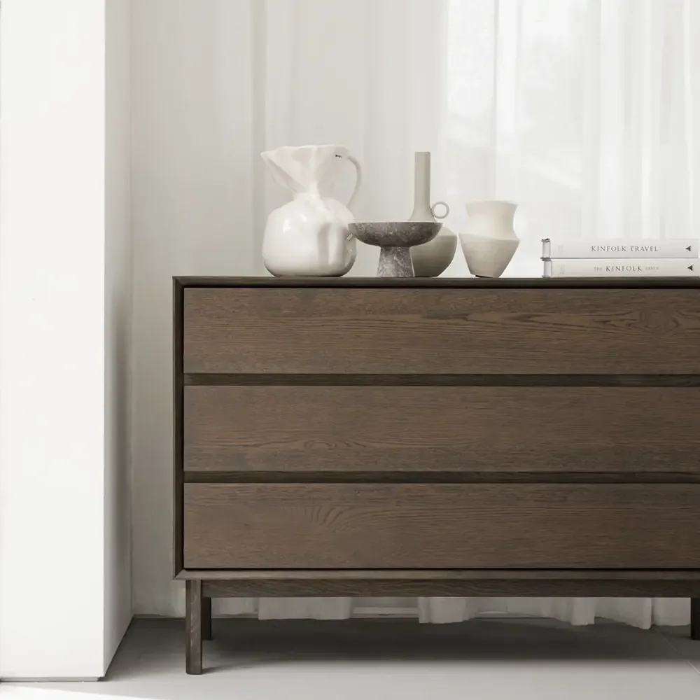 Mackay chest of drawers 110x45 cm brown oak