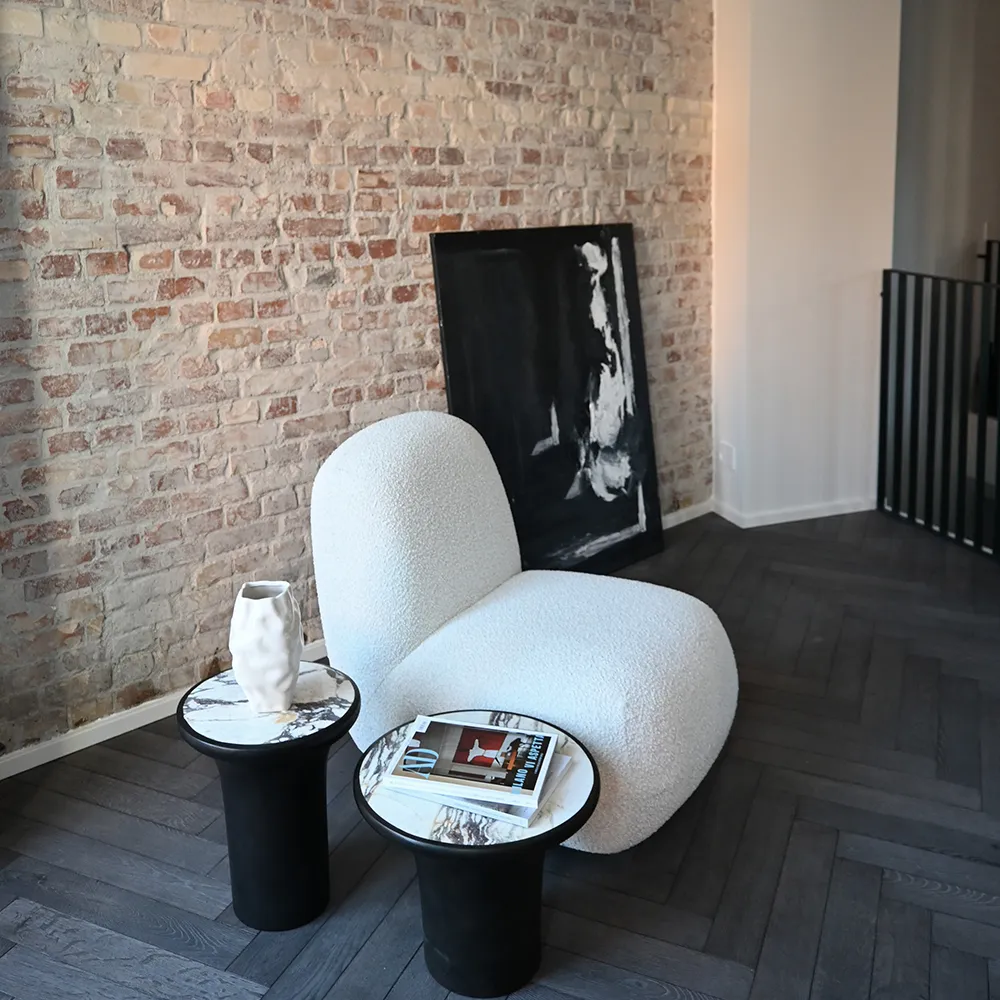 Trumpet Table, Tall - Calacatta