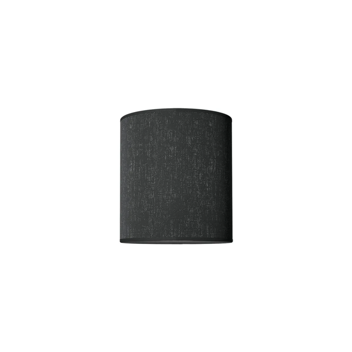 Dual lamp shade Ø19xH21 cm textile black linen