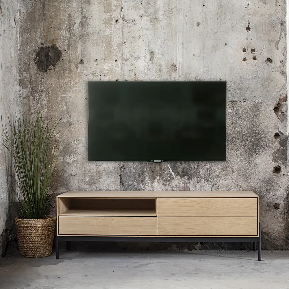 Ale media bench 144 cm white oiled oak