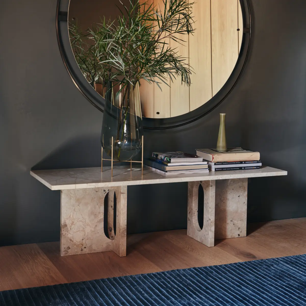 Houkime Carpet 170 x 240 cm - Midnight blue