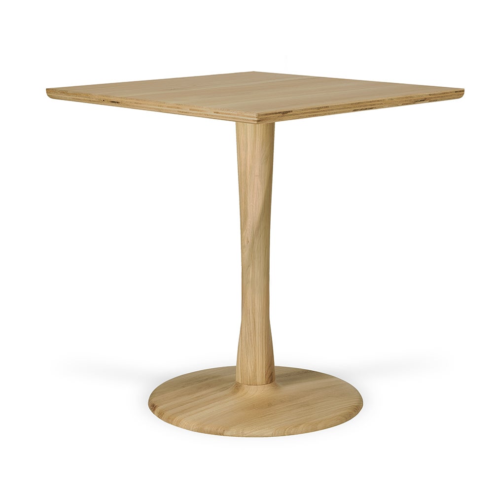 Torsion Dining Table 70x70 cm Oak 