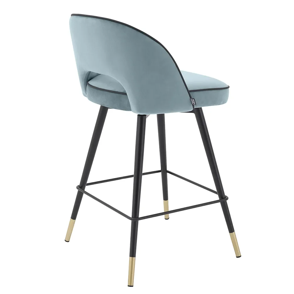 Bar Stool Cliff low Savona blue