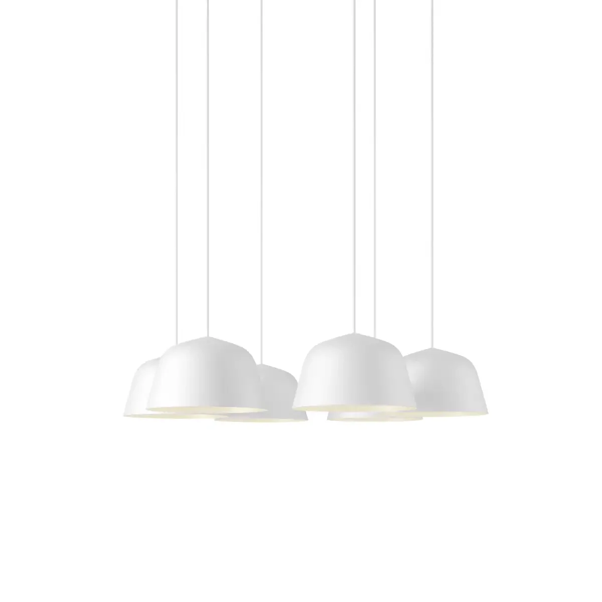 Ambit Pendant Cluster - Ø25 - 6 - White / White Muuto