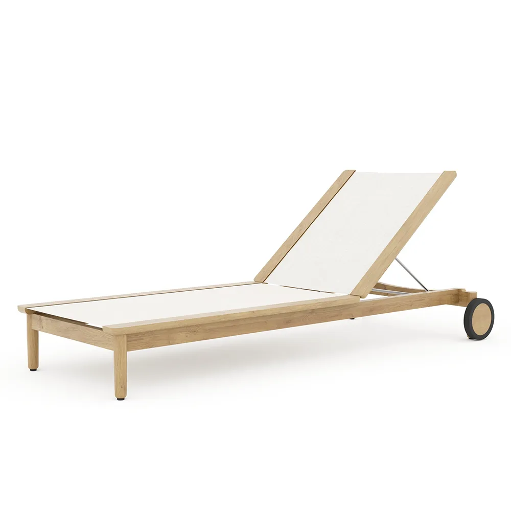 Koster sun lounger teak with sling