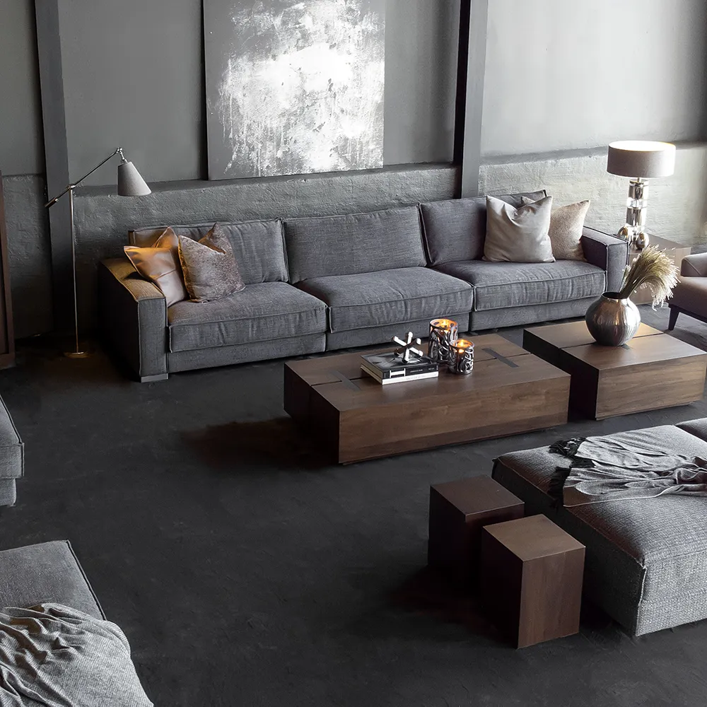 Trent side table brown