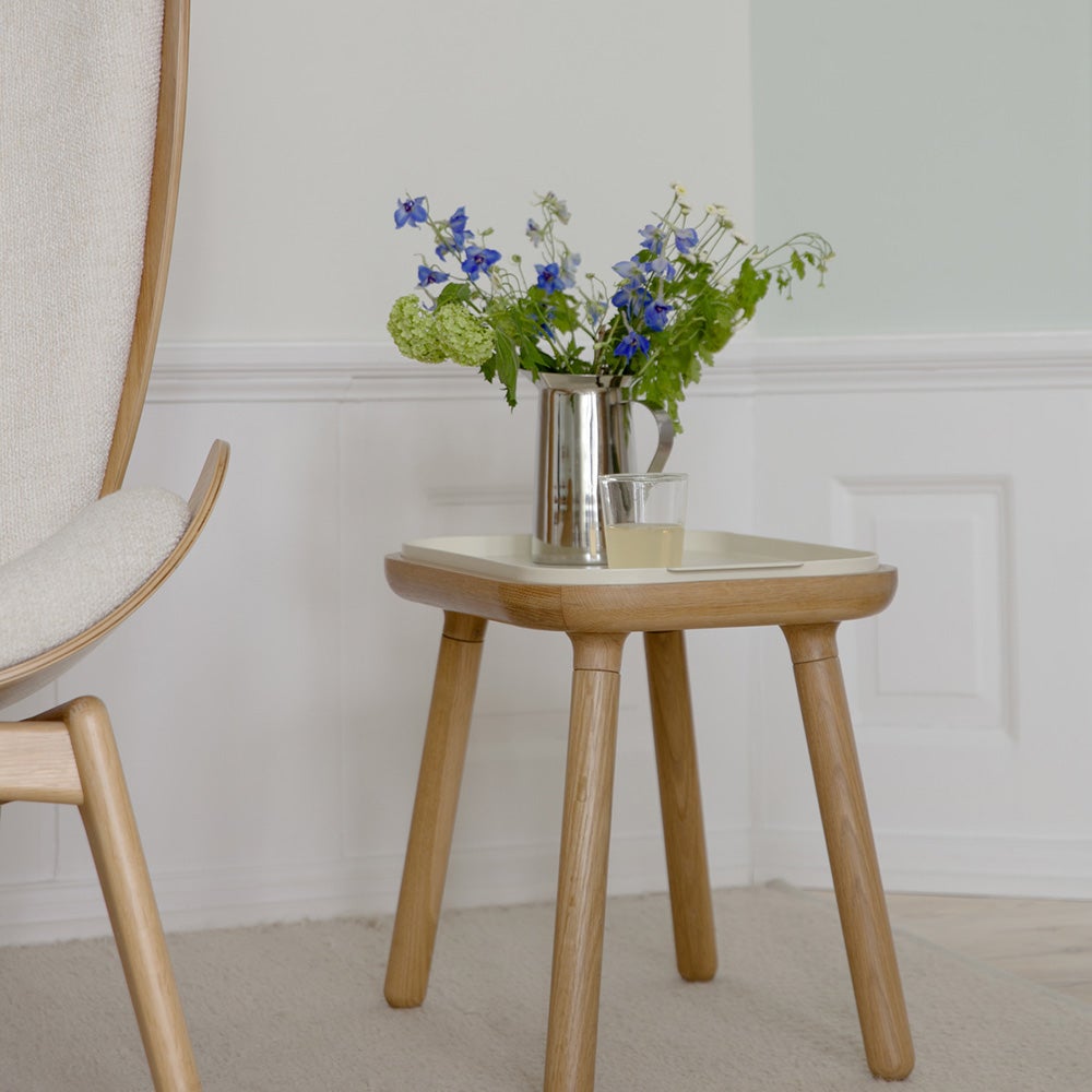 Paff Side Table Oak/Pearl White