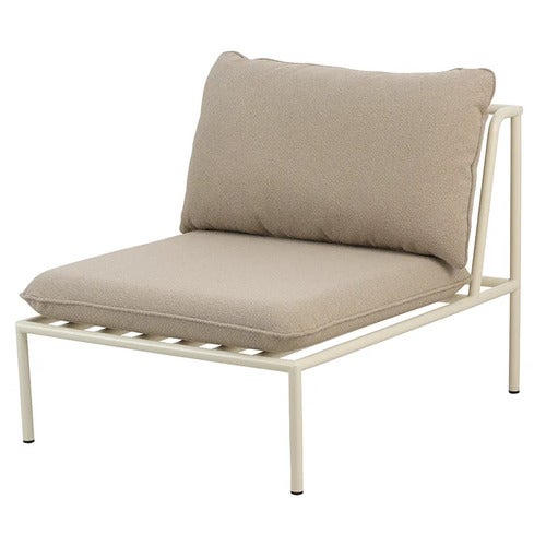 Collier Centre section  Pearl white / Teddy beige