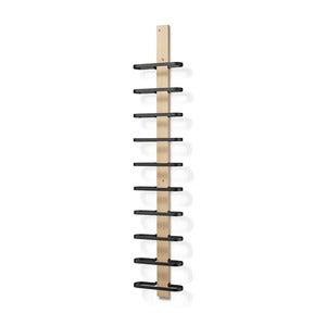Mazzi Wine rack 10 bottles White oiled Oak/Matt Black Steel