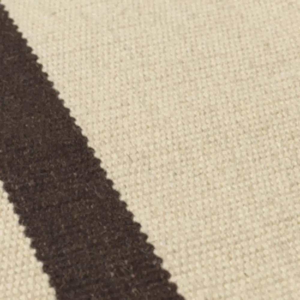 Calm Kelim Mat 140x200 cm - Off-white/Coffee