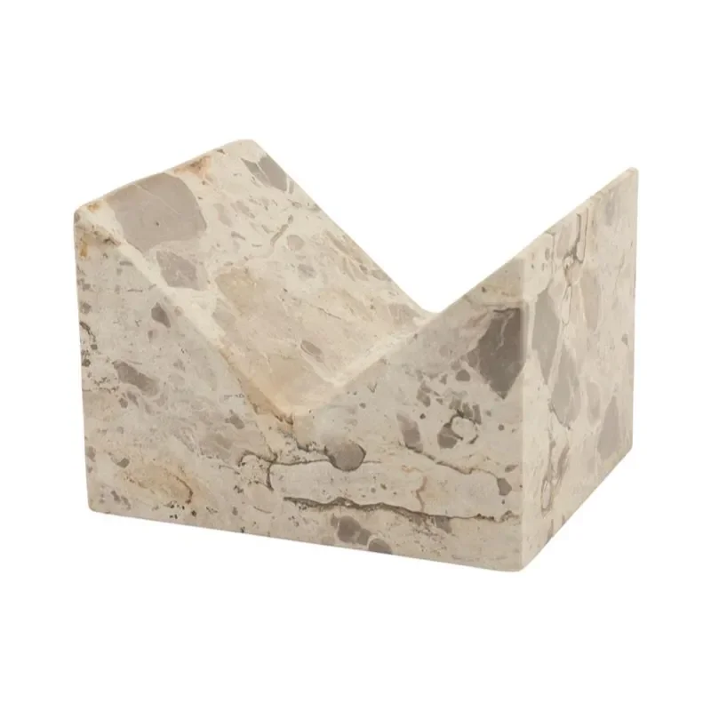 Bookstand Pietra 12x18x16 cm marble beige