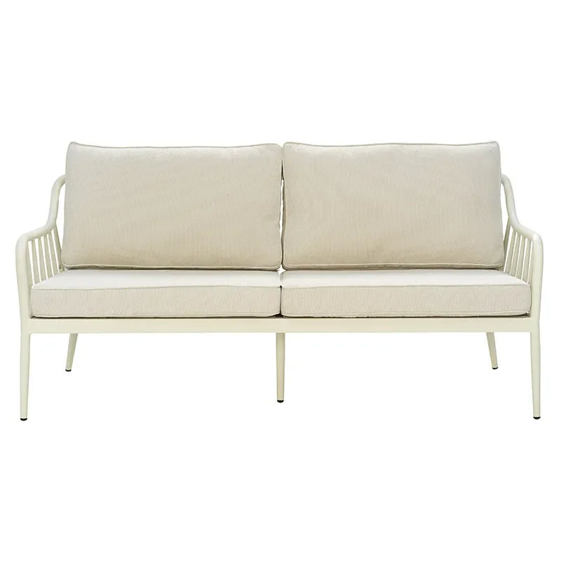 Coleville 3-seater sofa  Pearl white / Dot beige